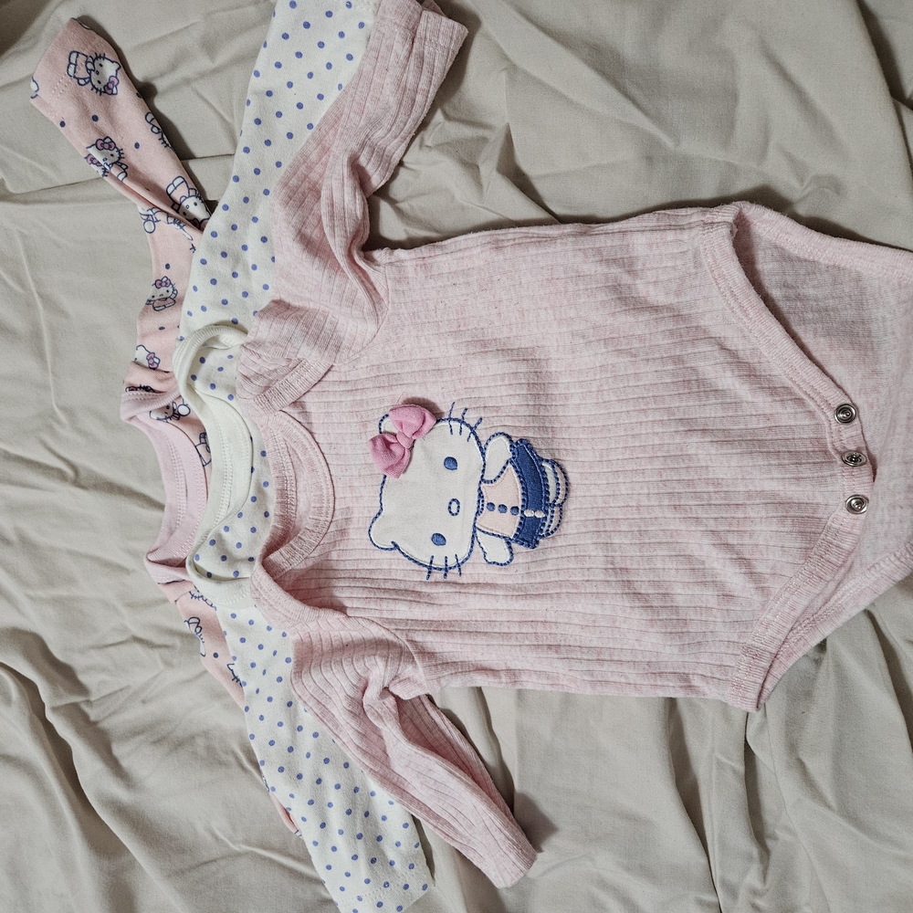 Pink Hello Kitty Baby Onesies